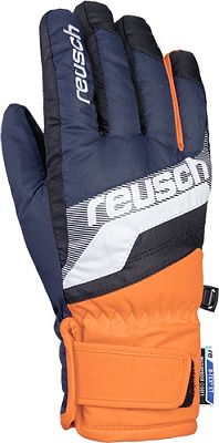 Превью  Перчатки горнолыжные REUSCH Dario R-TEX XT Junior Dress Blue/White/Shocking Orange (19/20)